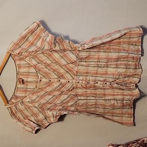 Faded Glory Stretch Button Down Blouse